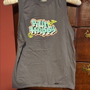 Brooks Gray Tank Top with Graffiti Graphic